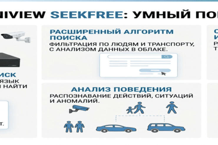 SeekFree от Uniview: интеллектуальный видеопоиск на базе LLM в NVR
